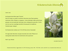 Tablet Screenshot of kraeuterschule-altona.de